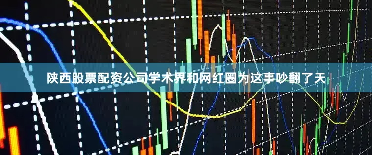 陕西股票配资公司学术界和网红圈为这事吵翻了天